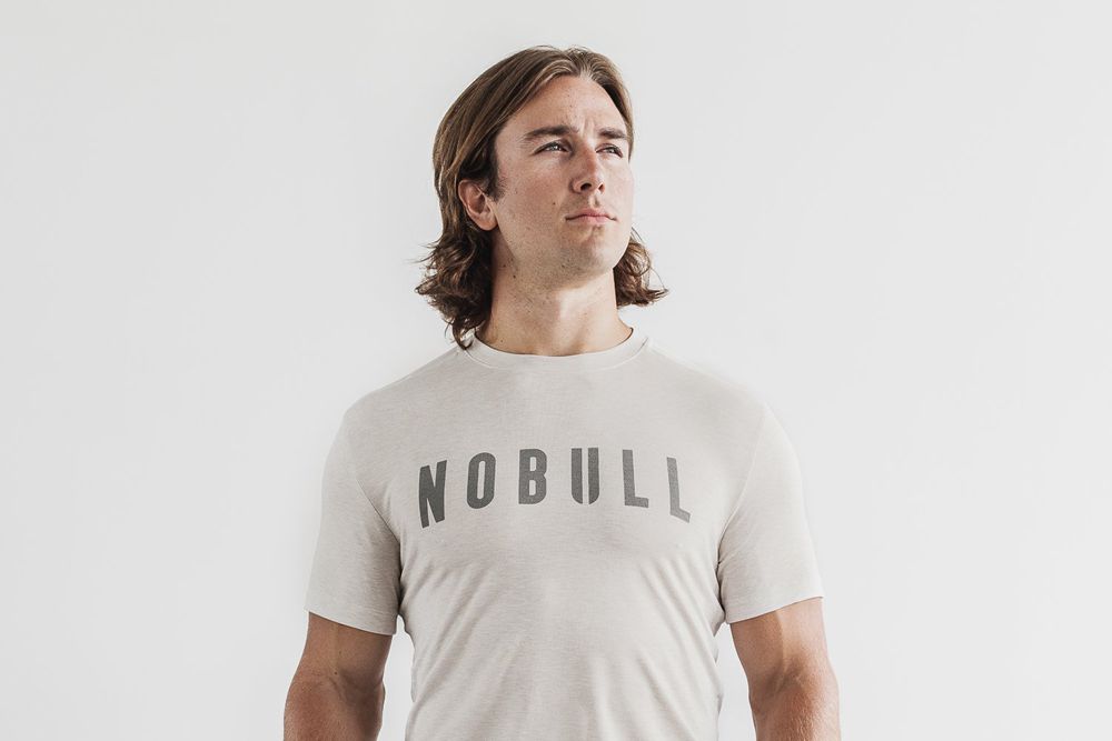 T-Shirts NOBULL Homme Grise - NOBULL,France (7543-HLFSR)